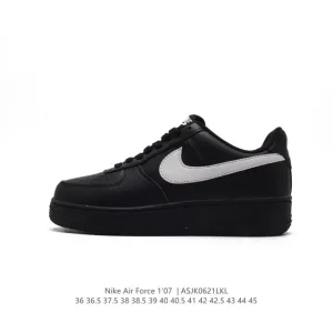 Nike Air Force 1 07 Low White Leather Casual Sneakers for Men and Women