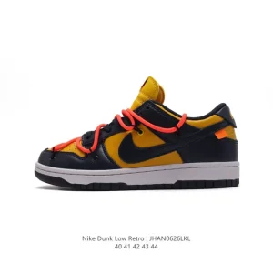 Nike Dunk Low Retro MLB Collaboration Double Laces Sneakers