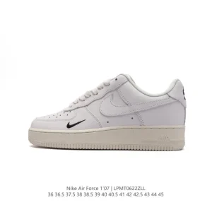 Nike Air Force 1 '07 Low White Leather Casual Sneakers for Men and Women