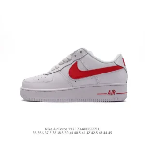 Nike Air Force 1 '07 Low White Leather Sneakers for Men and Women
