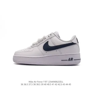 Nike Air Force 1 '07 Low White Leather Casual Sneakers