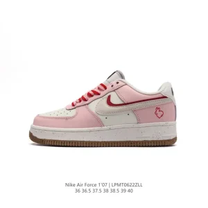 Nike Air Force 1 '07 Low White Leather Casual Sneakers for Men and Women