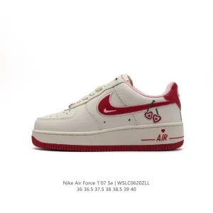 Nike Air Force 1 '07 Low White Leather Casual Sneakers