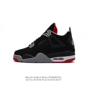 Jordan Air 4 Retro OG Black Cement Men's Basketball Shoes