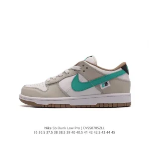 Nike SB Dunk Low Pro DH7782-001 Vintage Leather Skate Shoes for Men and Women