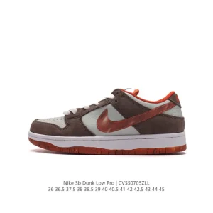 Nike SB Dunk Low Pro DH7782-001 Vintage Leather Skateboarding Shoes for Men and Women