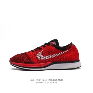 Nike Flyknit Racer Lightweight Running Shoes with Zoom Air Cushioning