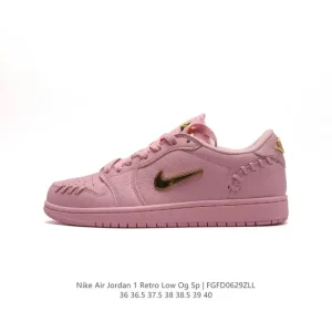 Jordan Air Low 1 Retro Gold Hook Low Top Sneaker