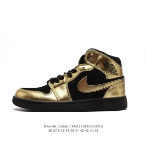 Nike Air Jordan 1 Mid Men's Women's Basketball Shoes