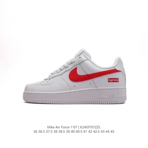 Nike Air Force 1 '07 Low White Leather Casual Sneakers