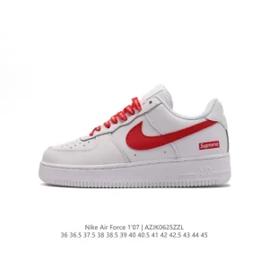 Nike Air Force 1 '07 Low White Leather Casual Sneakers for Men and Women