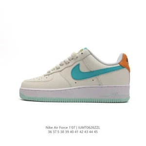 Nike Air Force 1 '07 Low White Leather Sneakers for Men and Women