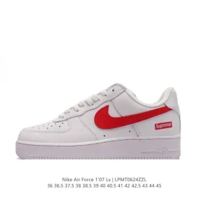 Nike Air Force 1 '07 Low White Leather Casual Sneakers for Men and Women