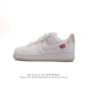 Nike Air Force 1 '07 Low DX6061-111 White Leather Low-Top Sneakers