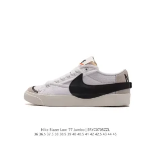 Nike Blazer Low '77 Jumbo Vintage Sneakers with Oversized Swoosh