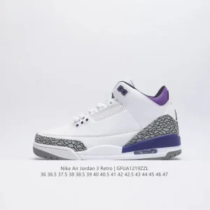 Jordan Air 3 Retro SE Men's Basketball Shoes White Black Cement