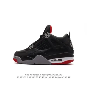 Jordan Air 4 Retro OG Black Cement Men's Basketball Shoes
