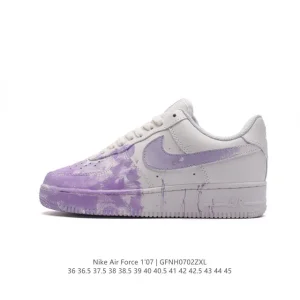 Nike Air Force 1 '07 Low Purple Painted Toe Sneakers