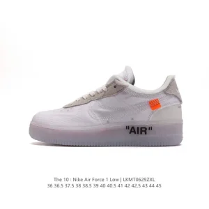 Off-White x Nike Air Force 1 OW Collaboration Sneaker with Elevated Sole