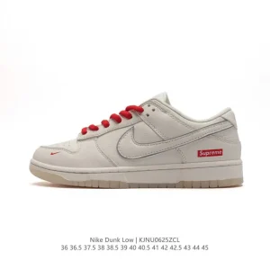 Nike Dunk Low Retro Vintage Leather Skateboarding Shoes for Men and Women