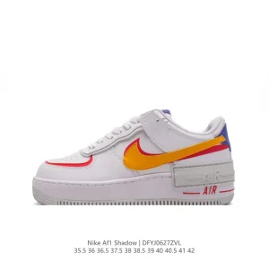 Nike Air Force 1 Shadow Low Top Sneakers for Women with Thick Sole