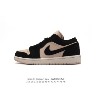 Jordan Air Jordan 1 Low Retro Classic Leather Basketball Shoes