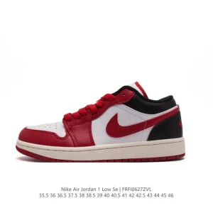 Jordan Air Low 1 Retro Basketball Shoes White Black Red