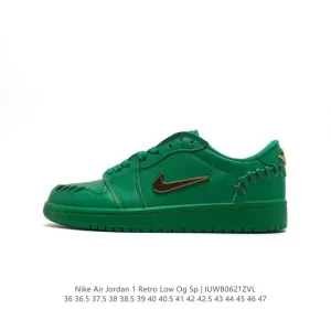 Jordan AJ1 Low Retro Court Heritage Sneakers with Air Cushioning
