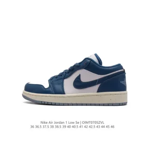 Jordan AJ1 Low Retro Basketball Shoes with Air Cushion and Wings Logo