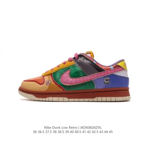 Nike SB Zoom Dunk Low Saint Seiya Custom Colorway Skateboarding Shoes