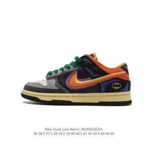 Nike SB Dunk Low Saint Seiya Custom Color Block Skateboarding Shoes