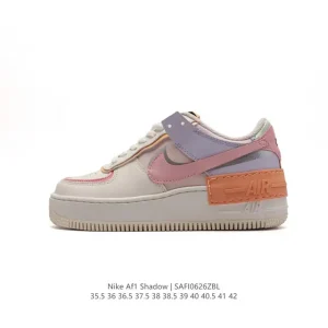 Nike Air Force 1 Shadow Low Top Macaron Thick Sole Women's Shoes