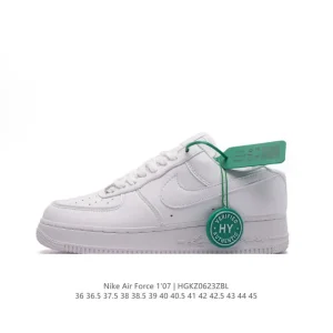 Nike Air Force 1 Low AR7719 White Leather Casual Low Top Sneakers for Men and Women