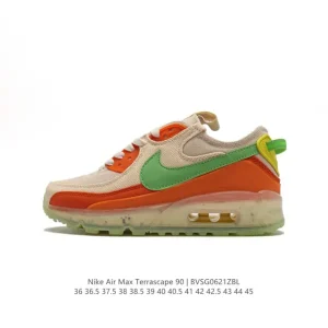 Nike Air Max Terrascape 90 Retro Running Shoes with Thick Sole and Air Cushioning for Men and Women