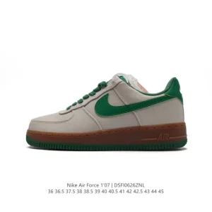 Nike Air Force 1 07 Low White Leather Sneakers