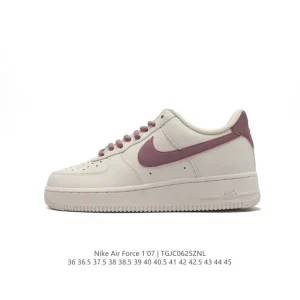 Nike Air Force 1 07 Low White Leather Sneakers for Men and Women