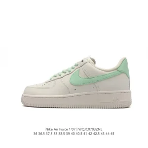 Nike Air Force 1 Low 07 White Leather Sneakers for Men and Women