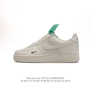 Nike Air Force 1 Low 07 White Leather Casual Sneakers for Men and Women