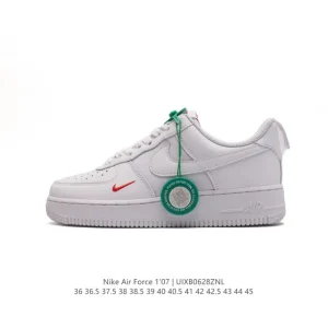 Nike Air Force 1 Low White Leather Casual Sneakers for Men and Women