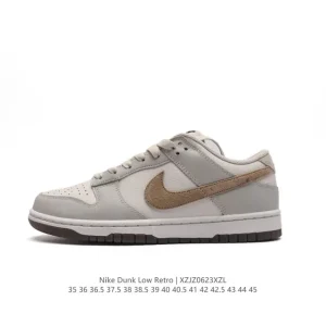 Nike Dunk Low Retro Leather Sneakers for Casual Streetwear