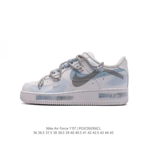 Nike Air Force 1 '07 Low Top Sneakers with Deconstructed Straps