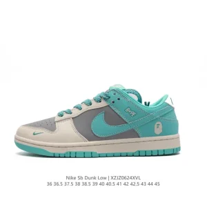 Nike Dunk Low Retro Leather Sneakers Vintage Basketball Skate Style