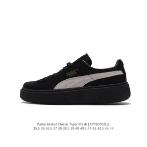 PUMA Basket Classic Unisex Leather Casual Sneakers for Men and Women