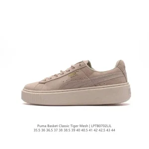 PUMA Basket Classic Unisex Leather Casual Sneakers for Men and Women