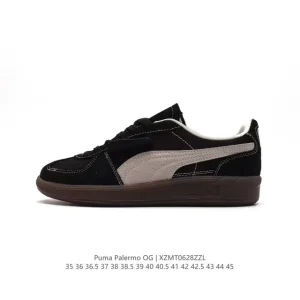 PUMA Palermo OG Army Trainer Low Cut Leather Shoes for Men and Women