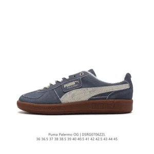 PUMA Palermo OG Army Trainer Low Cut Leather Shoes for Men and Women
