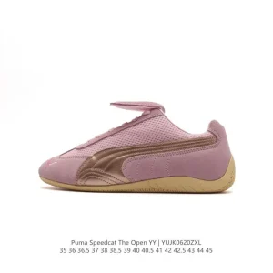PUMA Speedcat Open YY Collaboration Sneaker Pink Brown Suede Mesh