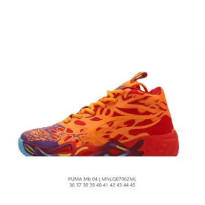 Puma MB.04 LaMelo Ball Bloodshed Mid Top Basketball Shoes Men Women