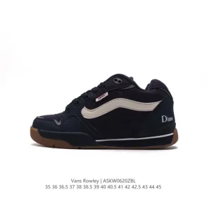 Dime x Vans Rowley XLT Navy Blue Y2K Collaboration Skate Shoes