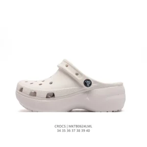 Crocs Women's Thick Sole Platform Sandals for Summer Beach Wear